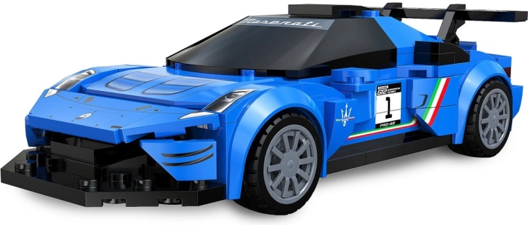 Konstrukcijski komplet CaDA Maserati GT2 v merilu 1:24, moder