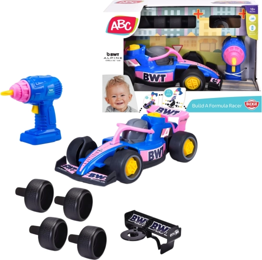 Dickie Toys ABC Build A dirkalni avtomobil BWT Alpine z električnim izvijačem