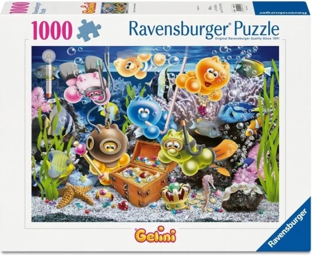 Ravensburger Puzzle Gelini: Podvodna zabava 1000 kosov