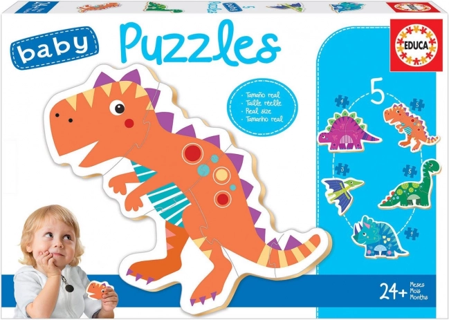 Educa baby puzzle dinozavri 5v1