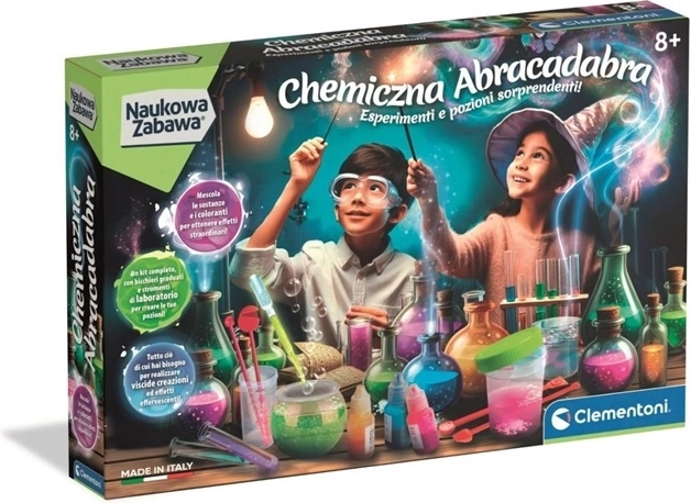 Clementoni Znanstvena zabava – kemijski set Abrakadabra