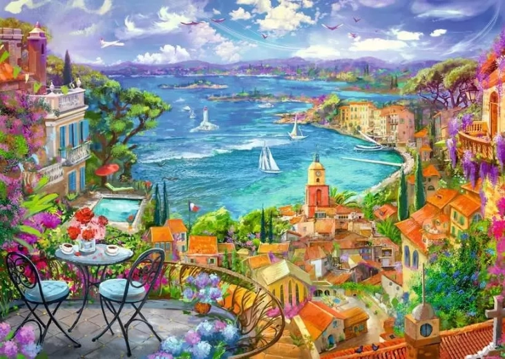 Ravensburger sestavljanka Saint-Tropez 1000 kosov