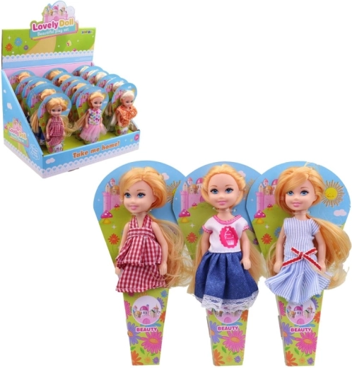 Punčka 12,5 cm v display boxu – 18 kosov