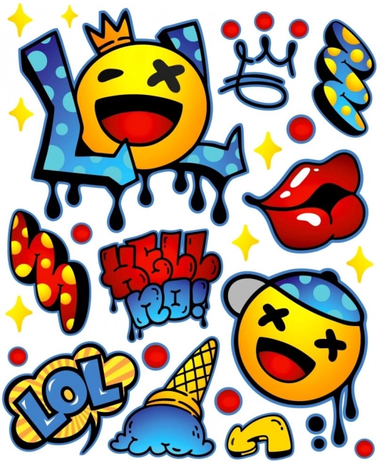 Naprasovalne nalepke LOL