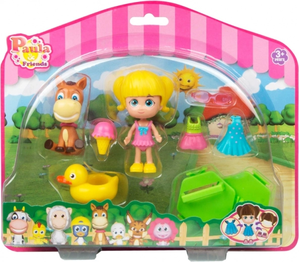 Paula & Friends - punčka z dodatki in živalco