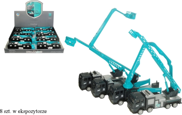 Plastični gradbeni tovornjak s frikcijskim pogonom