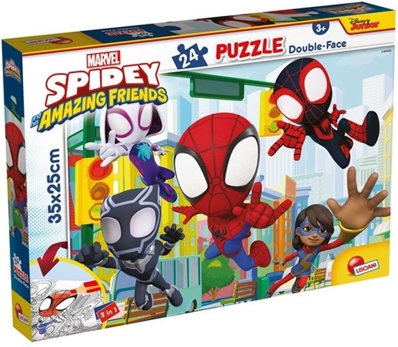 Lisciani Marvel Spidey dvostranska sestavljanka 24 kosov