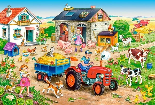 Maxi puzzle 40 kosov LIFE ON THE FARM od CASTORLAND
