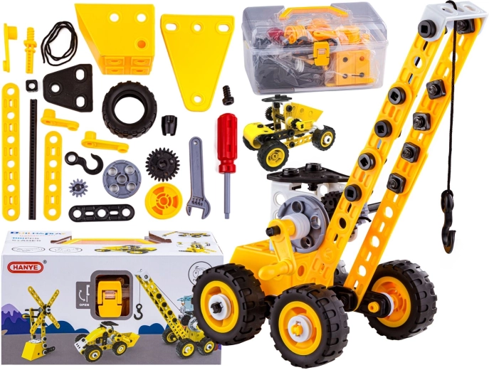 Construction set 8-in-1 – construction machines and vehicles to screw together