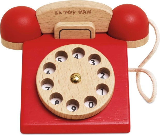Le Toy Van wooden retro phone for kids - 1 piece