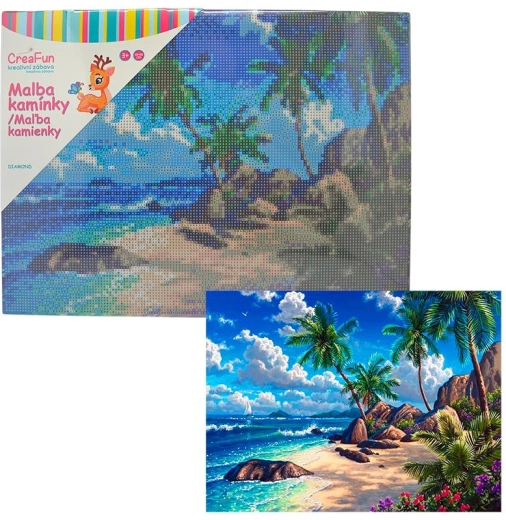 Diamantno slikanje Brodolomec 30 × 40 cm