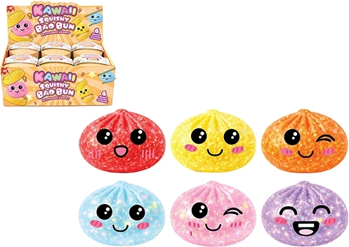 Glitter squishy anti-stress dumpling 5.5 cm - 1 piece