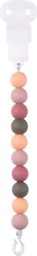 Nattou silikonski klip za dudo Peach brez BPA