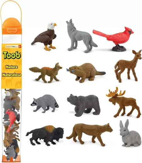 Tuba s figuricami Safari Ltd. narava (12 figuric)