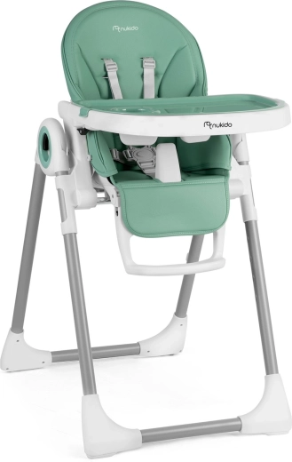 Jedilni stolček z ležalnikom NUKIDO Belo zelen