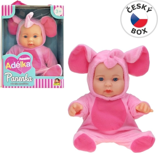 Punčka v živalskem kostumu 22,5 cm