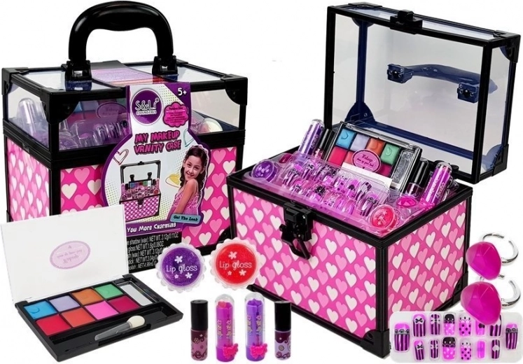 Makeup Set in Pink Hearted Box