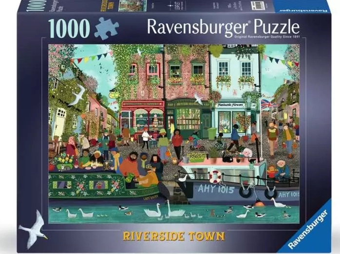 Ravensburger sestavljanka Mesto Riverside 1000 kosov