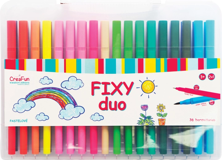 CreaFun duo flomastri 36 barv