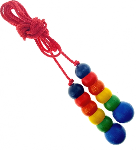 Barvita kolebnica HESS z lesenimi ročaji 2,3 m