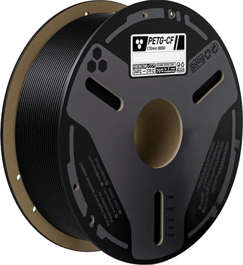 Elegoo filament PETG-CF z ogljikovimi vlakni črn 0,5 kg