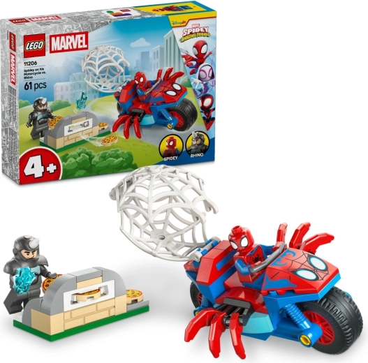 LEGO Spidey na motorju vs. Rhino