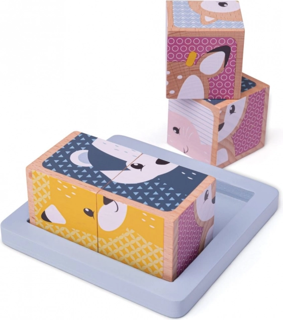 Lesene kocke Woodland