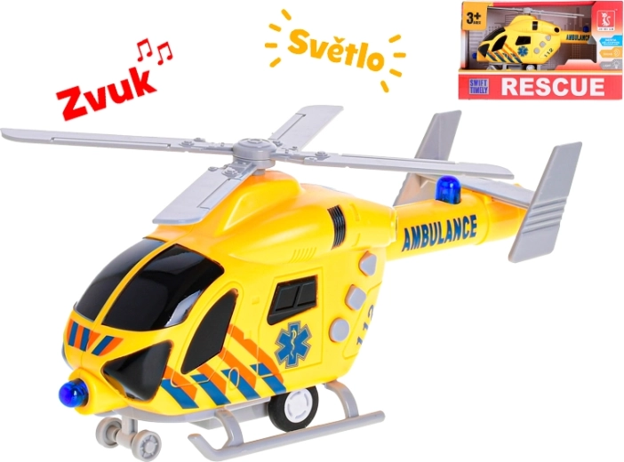Plastični reševalni helikopter s svetlobo in zvokom 20 cm