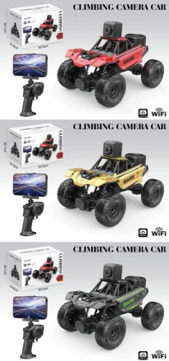 Terenski RC crawler CLIMB z WiFi-kamero, črn