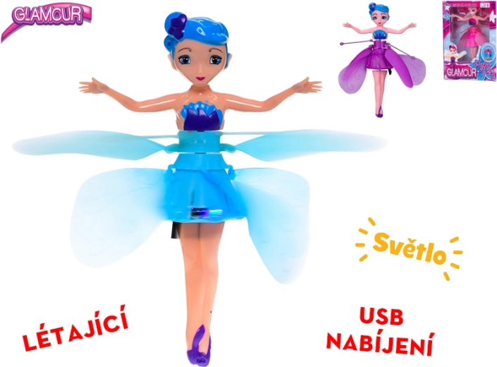 Levitirajoča vilinska punčka s svetlobnimi učinki