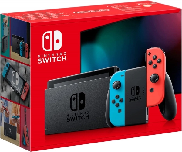 Konzola Nintendo Switch z upravljalnikoma Joy‑Con neon blue/neon red