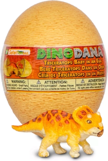 Safari Ltd. figurica mladiča triceratopsa z jajcem z razširjeno resničnostjo