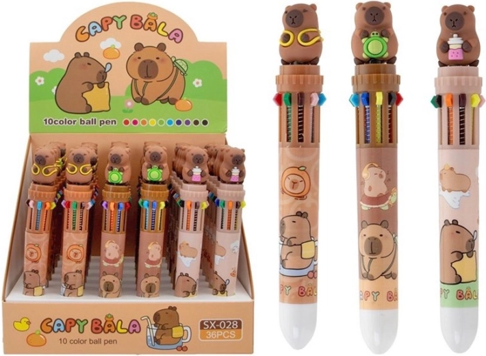 Kemični svinčnik Kapibara – 10 barv