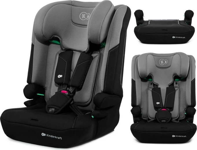 Kinderkraft avtosedež I-Comfy i-Size, 76–150 cm, temno siva