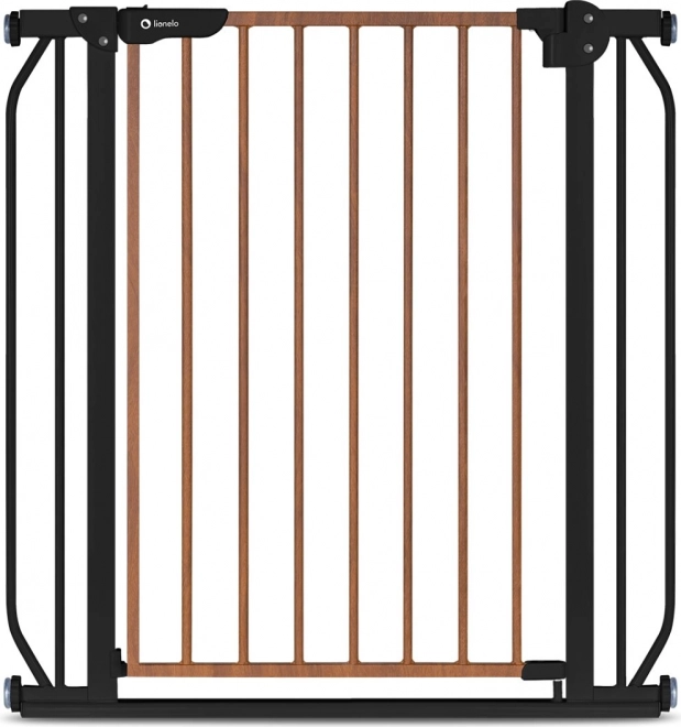 Otroška varnostna ograja LIONELO Truus Slim Black Carbon Natural