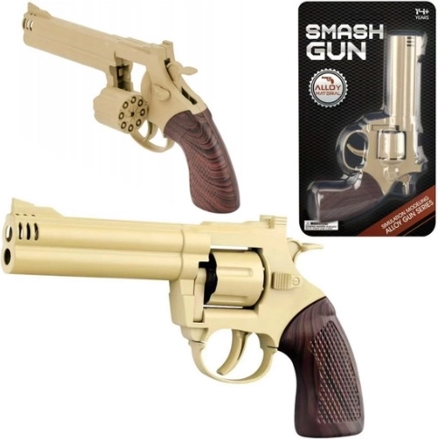 Kovinski kapiselski revolver v peščeni barvi