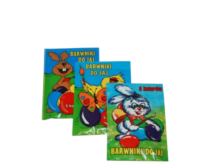 Barve za velikonočna jajca Chemikol – komplet 5 živilskih barv