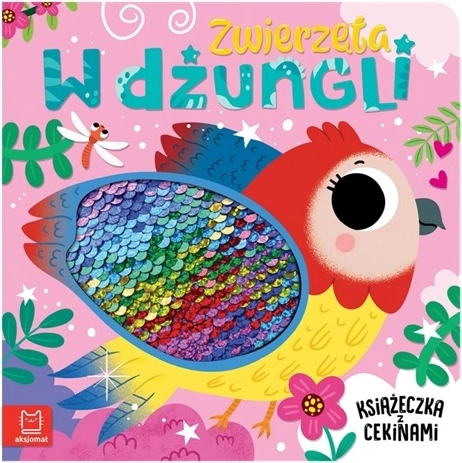 Živalice v džungli – knjižica z bleščicami