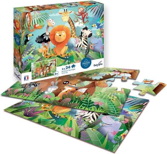 Sentosphere Wild Savannah puzzle (2× 24 pieces)