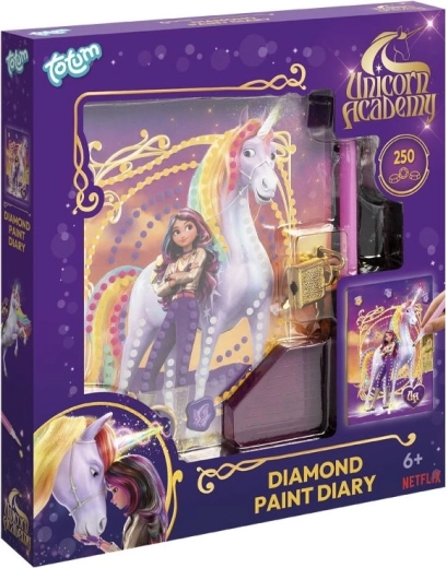 Diamantno slikanje – beležka A5 Akademija samorogov TOTUM