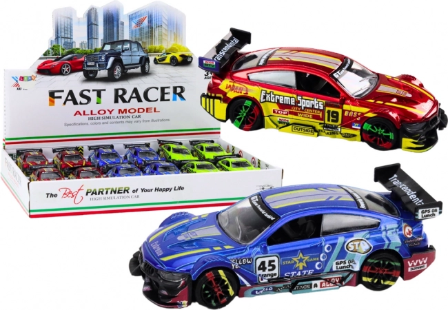 Kovinski športni avto v merilu 1:36