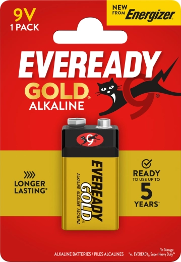 Energizer Eveready Gold 9V alkalna baterija