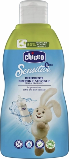 Chicco Sensitive čistilo za stekleničke in dude 300 ml