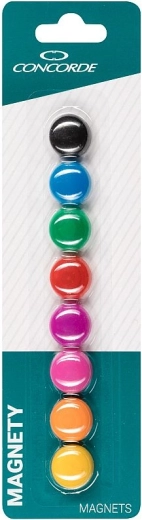 Barvni magneti CONCORDE 20 mm, 8 kos