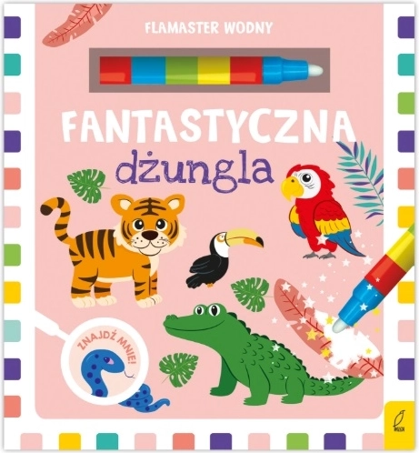 Čarobna džungla – vodni flomaster in pobarvanke za večkratno barvanje
