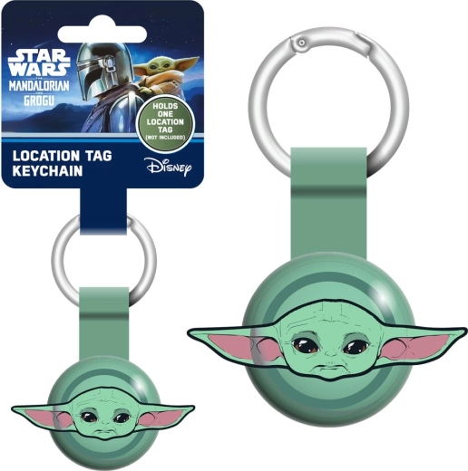 Mandalorian in Grogu obesek za lokator
