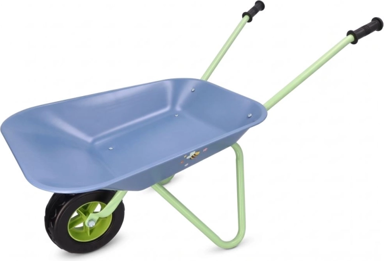 Otroški kovinski vrtni samokolnik Adam Toys – moder