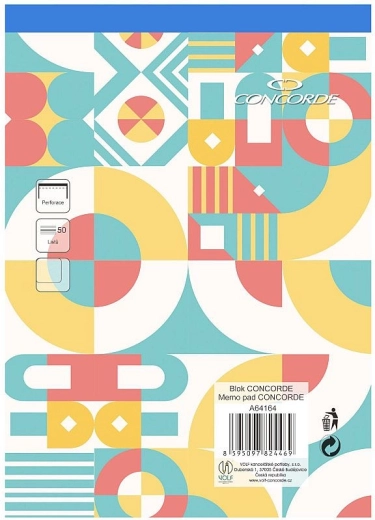 Blok CONCORDE A5 čist, 50 listov