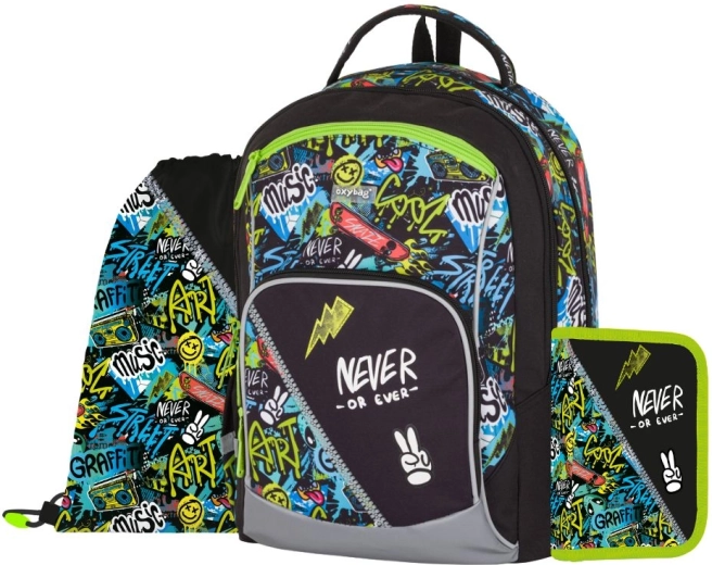 Šolski set Oxy Go Funny Boy 3-delni