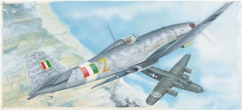 Plastični model letala Fiat G.55 1:48